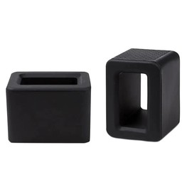 Sandhill Tools Car Seat Belt Buckle Holder, Flexible Silicone Buckle, Buckle Booster Raises Seat Belt for Easy Access, Black Color - 2 Pack