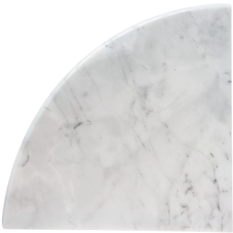 2 pcs Marble Shower Corner Shelf for Bathroom, 9 Inch
