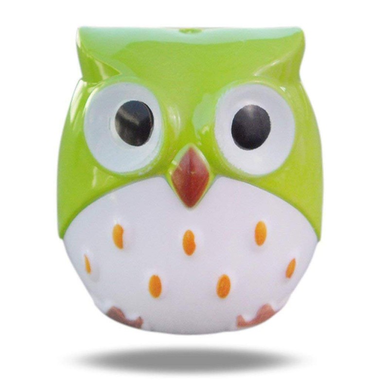 Xrten 4 Pieces Cartoon Animal Owl Pattern Two Holes Pencil