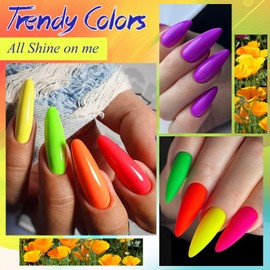 MEET ACROSS 12PCS Gel Nail Polish Set, 12 Colors Gel Nail Kit Art Design Soak Off UV LED,Nail Art Design Gifts for Women (SET-1, 12PCS)