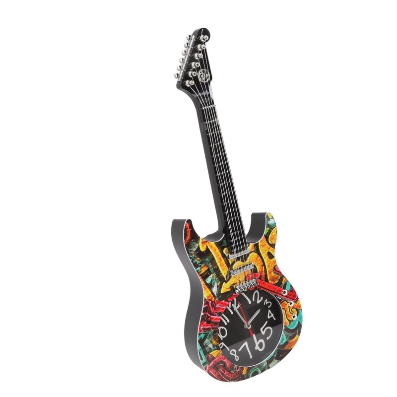 Guitar Wall Clock Simulation Time Accurate Guitar Clock Wall Decor