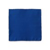 Paul Fredrick Men's Solid Silk Pocket Square Navy One Size