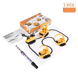 Plastic Pen Inductive Automatic Car Cognize Road Follow Line You Draw Toys for Kids
