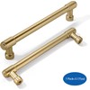 khtumeware 6 Pack Brushed Brass Cabinet Pulls 6 Inch(152MM) Hole