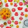 HOWAF 140pcs Chinese New Year Decorations centerpieces,Felt Fu Character for