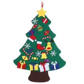DIY Felt Christmas Tree Set Xmas Decorations Wall Hanging Ornaments Children Gifts Party SuppliesType C