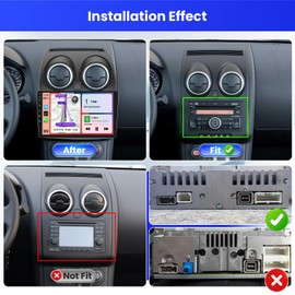 Inefala 2+64G Radio for Nissan Rogue Qashqai 2008-2013 CarPlay Stereo Android 15 Touchscreen 9" Android Auto Bluetooth GPS DSP 26UI Backup Camera