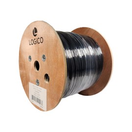 LOGICO Cat5e STP/FTP Outdoor Shielded Ethernet Network UV Direct Burial 1000ft Cable