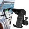 Tellegloww 1 Pack Boat Phone Holder, Crab Clamp, with Sunshade,