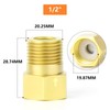 GASHER 2PCS Brass Check Valve 1/2" Female to 1/2" Male