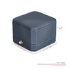 Oirlv Premium Leather Double Ring Box for Wedding Ceremony Engagement