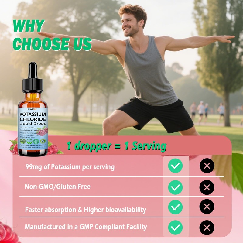 Potassium Chloride Liquid Drops, Highly Absorbable Potassium Salt Substitute, Liquid