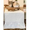 Timeless Ticking Gray Table Runner, 62" L x 13" W,