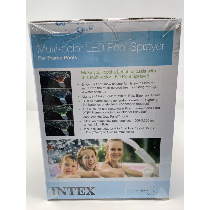 Intex MultiColor LED Pool Sprayer for Above Ground Swimming Pools