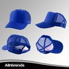 ALLNTRENDS Alien Trucker Hat Embroidered Cool Graphic Adjustable Cap (Royal
