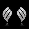 Riva nail wing: clip-on ear cuff earrings with round cut