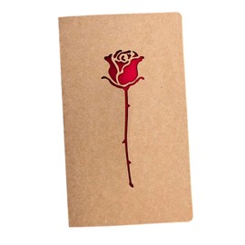 Perfeclan Valentinstagskarten, Kraftpapier, Urlaubsgrußkarte, romantische Geburtstagsgeschenkkarte für Männer und Frauen, Abschlussfeier, Festival, Rose