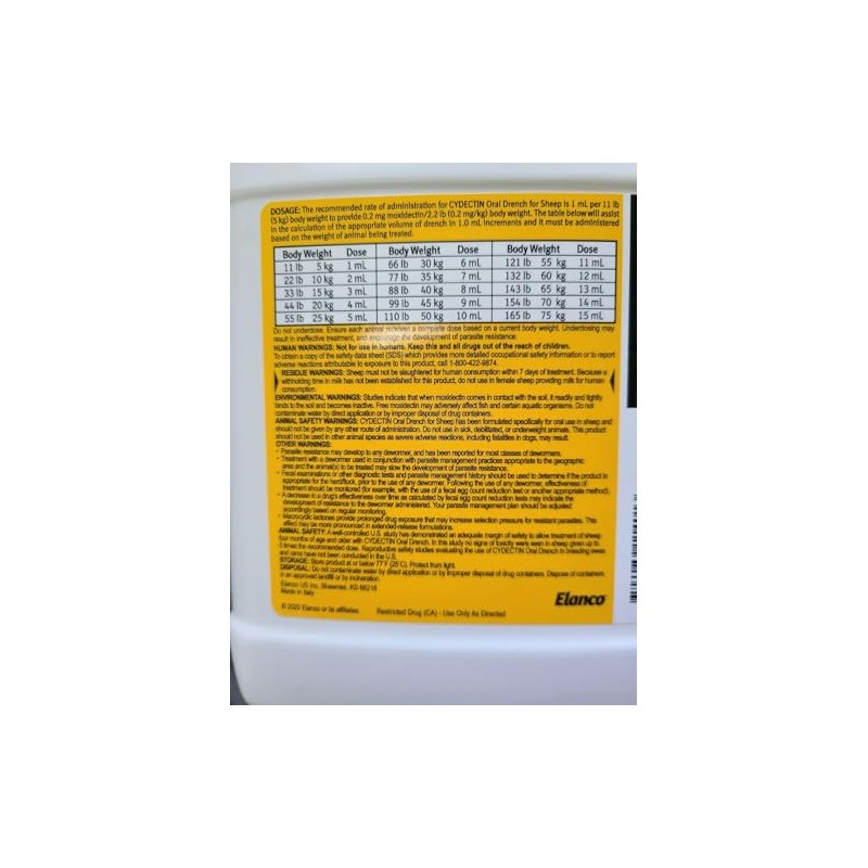 Cydectin Sheep 0.1% Drench 1000 Ml Bottle