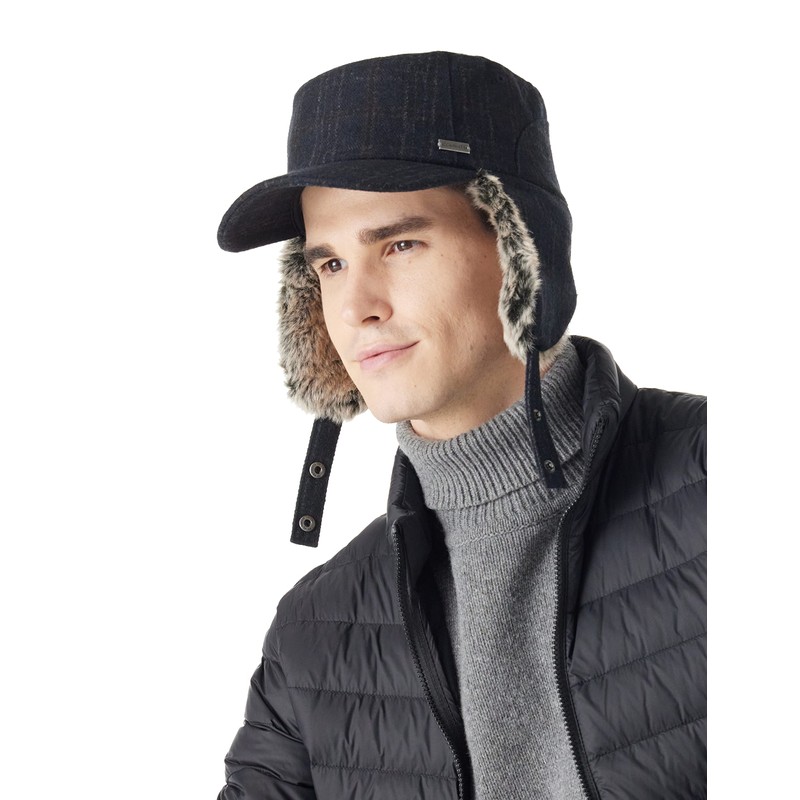 Jeff & Aimy Unisex Earflap Winter Warm Fur Hat for