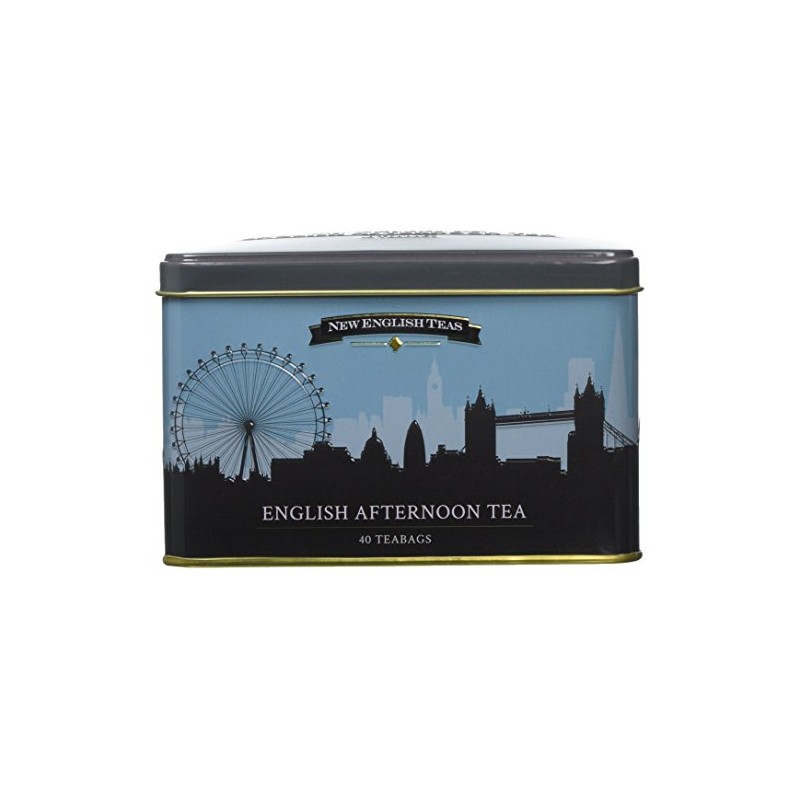 New English Teas London Souvenirs Skyline Tea Caddy with 40