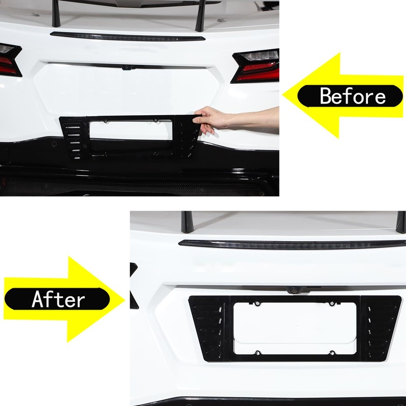 Daeiclru License Plate Cover Frame Compatible with Corvette C8 2020-2023,