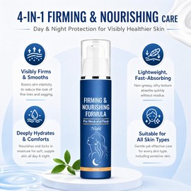 Clariveil Firming & Nourishing Night Cream for Neck and Face, 50ml
