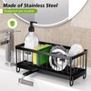 PKBD Kitchen Sink Caddy, Rustproof 304 Stainless Steel Sponge Holder