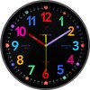 Reloj de pared moderno de 8 pulgadas, funciona con pilas,