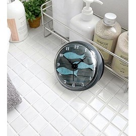 Adsled Bathroom Kitchen Shower Wall Mini Suction Cup Clock Design Decorative Fridge Home Children Room Decor Fish(A1)