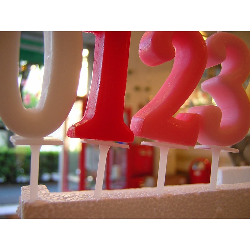 ナンバーキャンドル パステル 1番 B7501-07-01RE