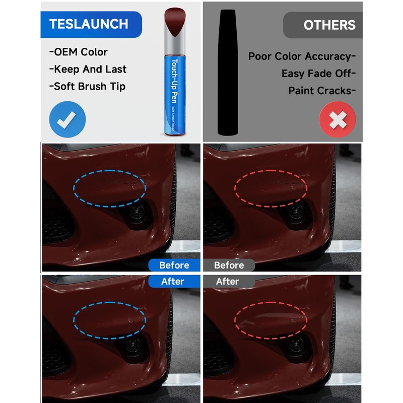 Octane Red/Delmonico Red PRV/NRV Car Touch Up Paint Compatible with