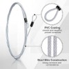 Bike Cable Lock Set, 2 Metre Steel Braided Security Cable,
