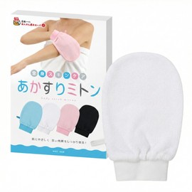 【Suidaya】Exfoliating Mitt for Akasuri, Callus Removal, Callus Prevention, Body Towel, Akasuri (White)