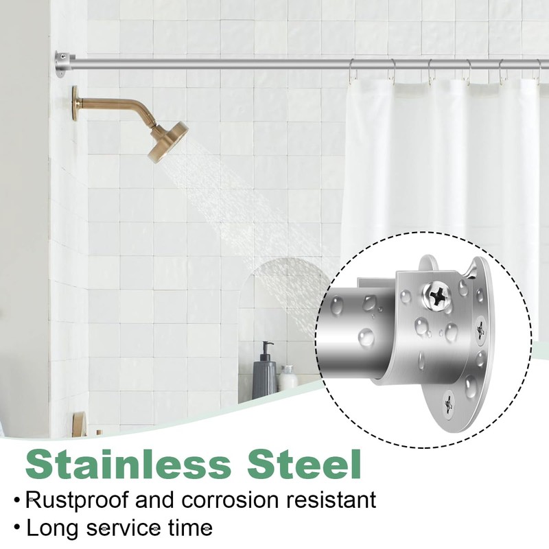 Closet Rod Bracket, Heavy Duty Closet Rod Holders, 1 Inch
