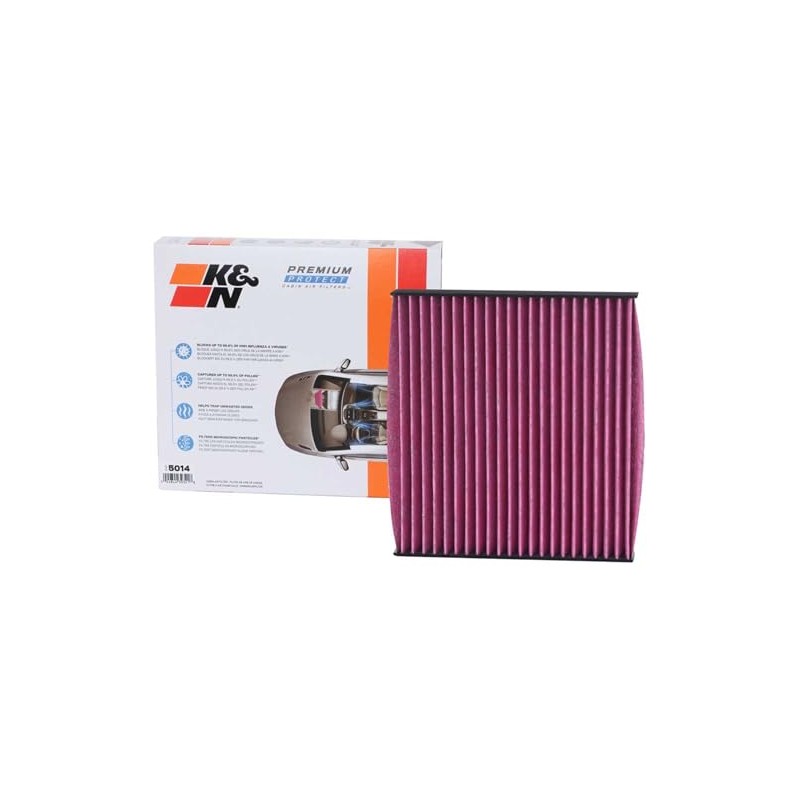 K&N Filters Cabin Air Filter Dashboard Activated Carbon DVF5014