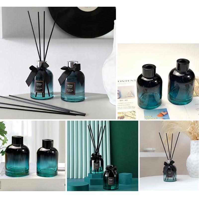 TUPANDY 150ml/5oz Fragrance Glass Diffuser Bottle Empty Diffuser Bottle Diffuser