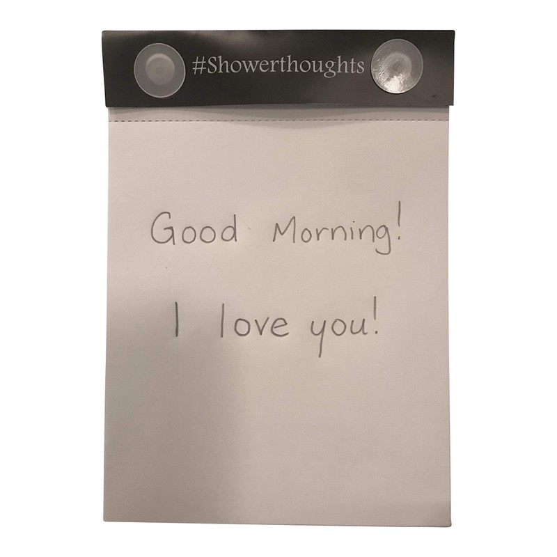 HealPT Waterproof Shower Notepad with Pencil - Shower Notebook with