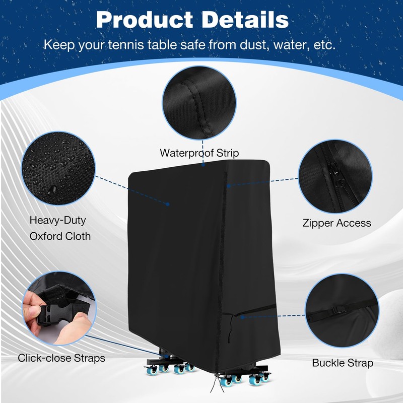 Saking Ping Pong Table Cover, Heavy Duty Table Tennis Table