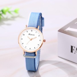 腕時計 レディース ブレスレット セット キャンバスベルト: 編み込み 可愛い おしゃれ アナログ表示 防水 クォーツ腕時計 ファッションウォッチ レディース アクセサリー - 誕生日 記念日 クリスマス バレンタインデー プレゼント