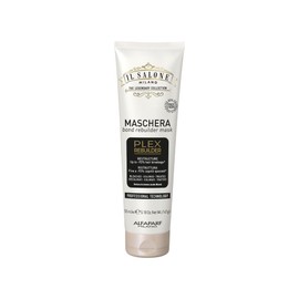 Il Salone Milano Plex - Máscara de cabello reconstructor para cabello tratado con color, máscara profesional durante la noche para cabello seco y daña
