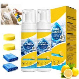 Foam Cleaner All Purpose, 4-in-1 Multi-Enzyme Foam Cleaner（2PCS）
