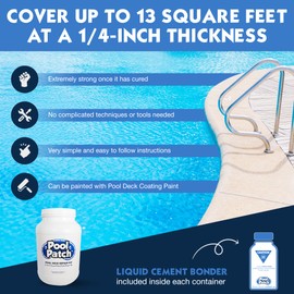 Pool Patch Pool Patch Pool Deck Repair Kit - Sand Buff 10lb Cool Deck Patch DIY Patio Repair