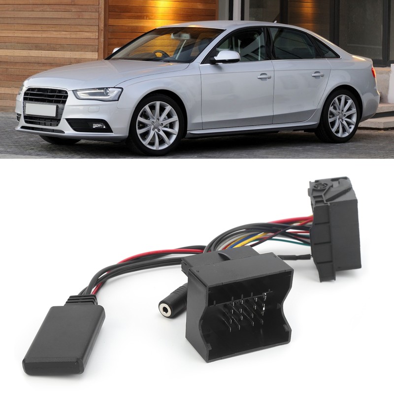 AUX Audio Cable Microphone Handsfree Adapter Bluetooth 5.0 Fit for