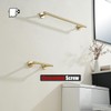 JQK Gold Toilet Paper Holder, Double Post Pivoting Tissue Holder