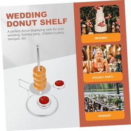 WATIIFUFU 1Set Decorative Donut Rack Donut Display Stand for Parties Weddings and Festivals for Serving Desserts and Onion Rings