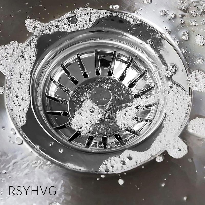 RSYHVG 2PCS Sink Strainer Plug,Kitchen Sink Stainless Steel Thicken Strainer