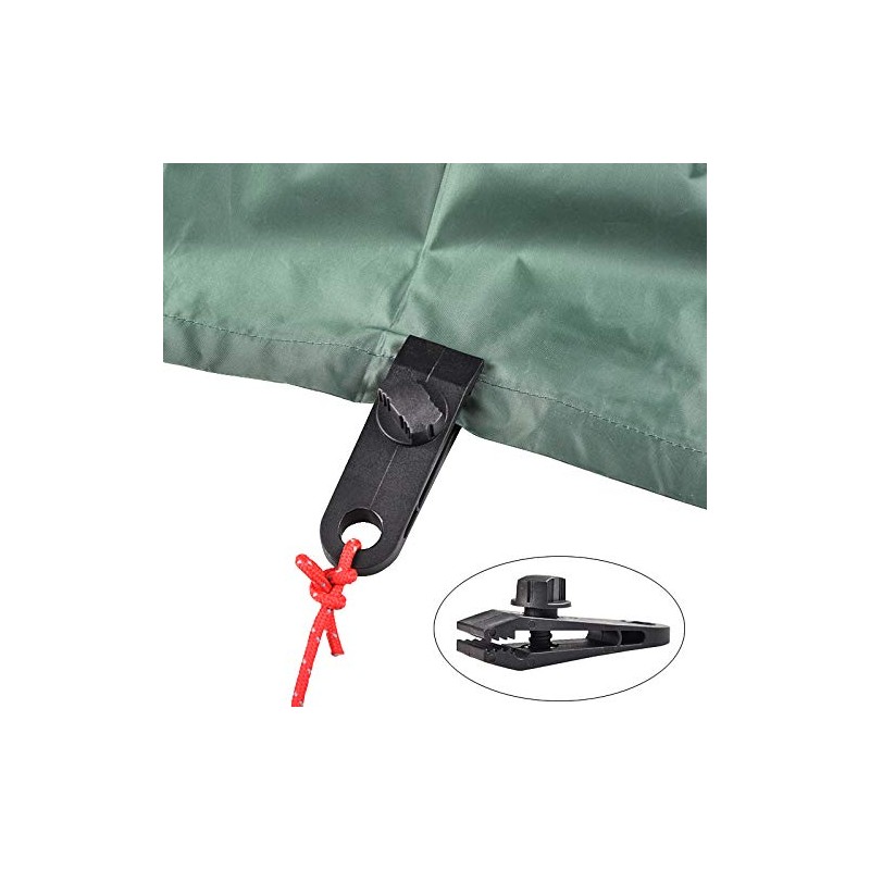 Takelablaze Tent Clips, Camping Fixation, Tarp Clips, Plastic, Strong Clamp