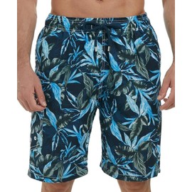 SIX ISLANDS Quick-Dry Swim Trunks - Comfortable Mens Boardshorts, 9" Inseam, Variety of Tropical & Classic Designs (L47H18,L)