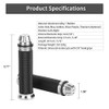 7/8" Motorcycle Handlebar Grips CNC Aluminum Rubber Hand Grip Universal