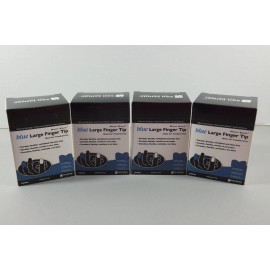 San Jamar Lot of 100 San Jamar Large Blue Fingertip Adhesive Bandages MK0904